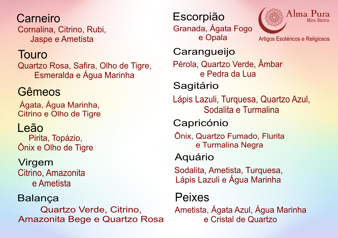 SIGNOS E CRISTAIS